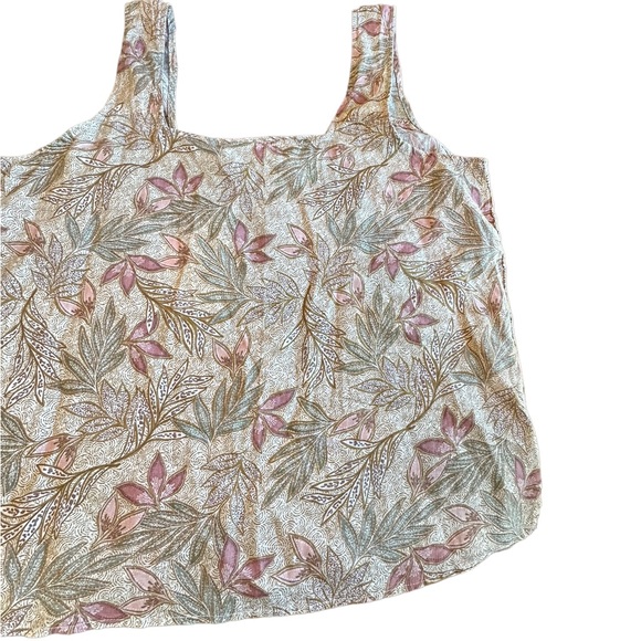 Cynthia Rowley 100% Linen Floral Sleeveless Top - Picture 9 of 12